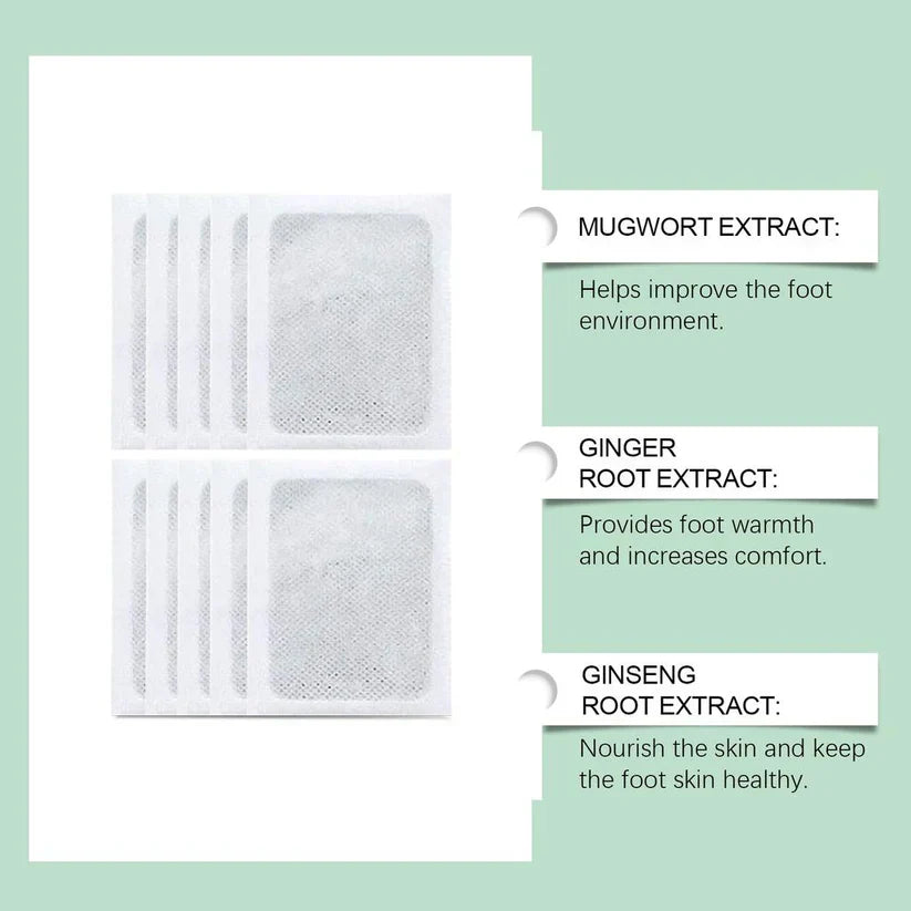 100% Merbal & Fat Loss Detox Foot Pads (1 BOX = 10 PATCHES)