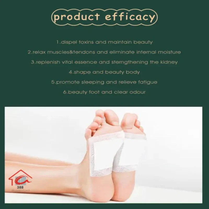 100% Merbal & Fat Loss Detox Foot Pads (1 BOX = 10 PATCHES)