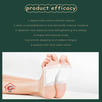 100% Merbal & Fat Loss Detox Foot Pads (1 BOX = 10 PATCHES)
